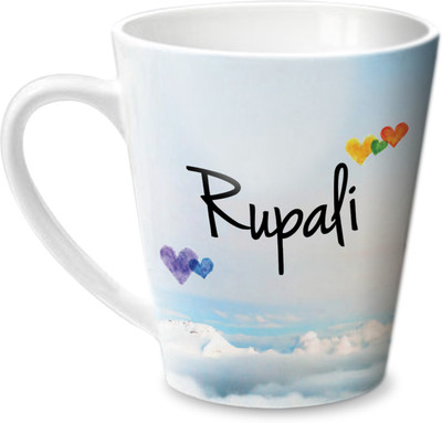 

Hot Muggs Simply Love You Rupali Conical Ceramic Mug(350 ml)