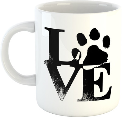 

Deeher Gifts love design 10 Ceramic Mug(330 ml), Multicolor