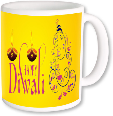 

PhotogiftsIndia Subh Deepawali 020 Ceramic Mug(325 ml), Multicolor