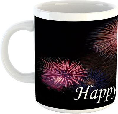 

Deeher Gifts Happy Diwali Design13 Ceramic Mug(330 ml), Multicolor