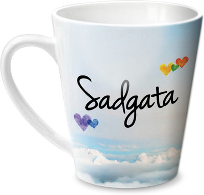 

Hot Muggs Simply Love You Sadgata Conical Ceramic Mug(350 ml)