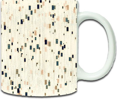 

Maison N Mode Wall Effect Coffee Ceramic Mug(330 ml), Multicolor