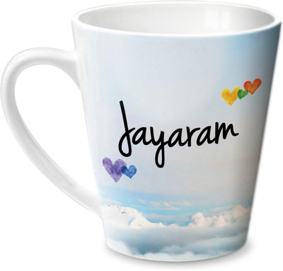 Hot Muggs Simply Love You Jayaram Conical Ceramic Mug(350 ml)