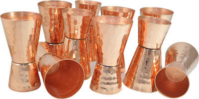 

DakshCraft Drinkware Jigger 10 - Piece Bar Set(Copper)