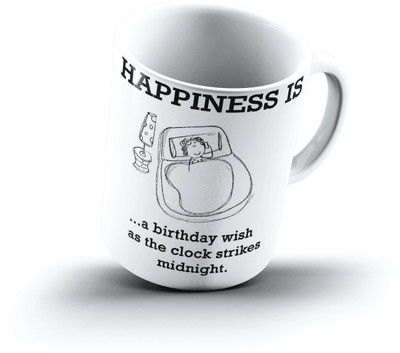 

Ucard Happiness Is1230 Bone China, Ceramic, Porcelain Mug(325 ml)