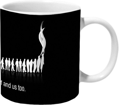 

Mooch Wale Dont Kill Yourself And Us Too Stop Smoking Ceramic Mug(325 ml), Multicolor