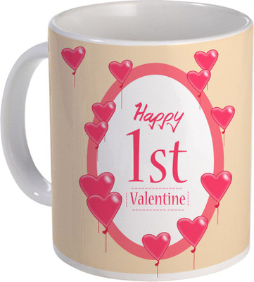 

SKY TRENDS Can't Help Falling in Love mug Best Gift for Valentine's Day, Her, Girlfriend,boy friend,husband, Wife,Birthday, Anniversary,Christmas or Any Holidays Design 063 Ceramic Mug(320 ml), Blue;white