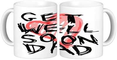

Shopmillions Get Well Soon Ceramic Mug(300 ml), White
