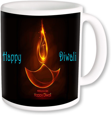 

PhotogiftsIndia Blue Happy Diwali Coffee Ceramic Mug(325 ml), Multicolor
