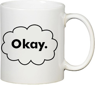 

Chromeprint Okay Okay - The Fault In Our Stars White Sublimation Ceramic Mug(325 ml)