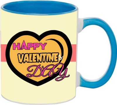 

SKY TRENDS Beautiful Special and Best Happy Valentine Gifts for Boyfriend Girlfriend Fiance Wife Husband Friends Birthday Anniversary088 Ceramic Mug(325 ml), Blue