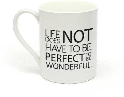 

Sowing Happiness SHMUG141 Quotation Ceramic Mug(350 ml), White