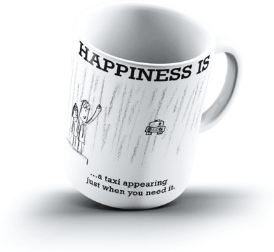 

Ucard Happiness Is1213 Bone China, Ceramic, Porcelain Mug(325 ml)