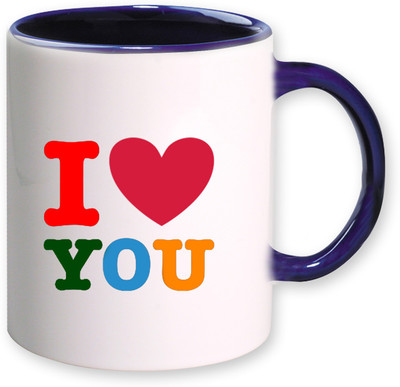 

Heyworlds i love you happy valentine gifts 01 Ceramic Mug(325 ml), Multicolor