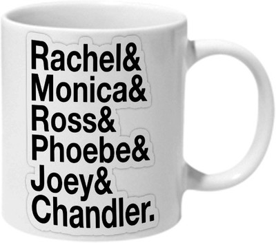 

Mooch Wale Friends Gang Ceramic Mug(325 ml), Multicolor