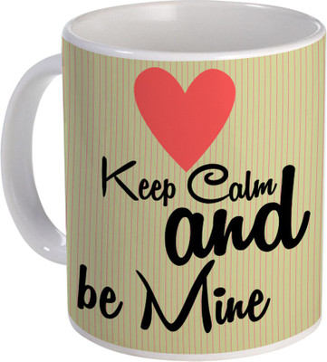 

SKY TRENDS Can't Help Falling in Love mug Best Gift for Valentine's Day, Her, Girlfriend,boy friend,husband, Wife,Birthday, Anniversary,Christmas or Any Holidays Design 060 Ceramic Mug(320 ml), Blue;white