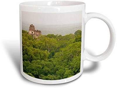 

3dRose Ancient Architecture, Temples, Tikal, Guatemala Sa10 Mde0059 Michael Defreitas Ceramic, 11 oz, White Ceramic Mug(60 ml), Multicolor