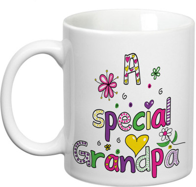 

Prithish Special Grandpa Ceramic Mug(330 ml), Multicolor