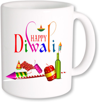 

PhotogiftsIndia Happy Diwali Ceramic Mug(325 ml), Multicolor