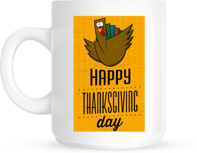 

HuppmeGift Thanksgiving White Ceramic Mug(350 ml)