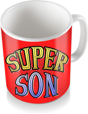 

SKY TRENDS Super Son Gifts For Birthday Coffee Ceramic Mug(320 ml), White