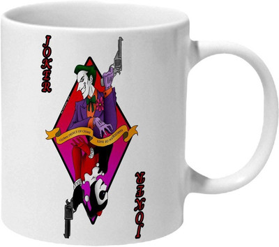 

Mooch Wale Joker Clown Prince Of Crome Harlry Quin Of Hate Ceramic Mug(325 ml), Multicolor