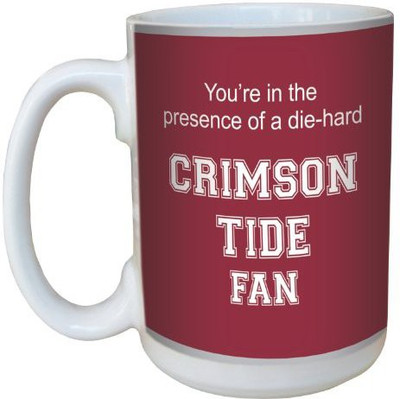 

Tree-Free Greetings Greetings lm44376 Crimson Tide College Football Fan Ceramic with Full-Sized Handle, 15-Ounce Ceramic Mug(60 ml), Multicolor