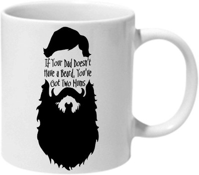

Mooch Wale Beard Quote Ceramic Mug(325 ml), Multicolor