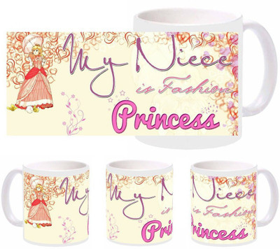 SnapGalaxy Niece Fashion Princess Ceramic Coffee Mug 320 ml SnapGalaxy Mugs