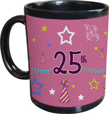 66% OFF on SajawatHomes 25th Happy Birthday Coffee Ceramic Coffee Mug(350 ml) 66% OFF on SajawatHomes 25th Happy Birthday Coffee Ceramic Coffee Mug(350 ml)