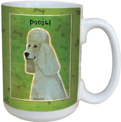 

Tree-Free Greetings Greetings sg44056 Grey Poodle by John W. Golden Ceramic with Full-Sized Handle, 15-Ounce Ceramic Mug(60 ml)