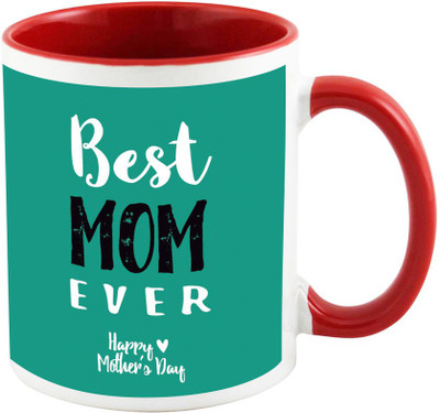 

AllUPrints Happy Mother's Day To Every Mom Red Coffee Ceramic Mug(325 ml), Multicolor