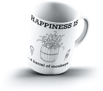 

Ucard Happiness Is2036 Bone China, Ceramic, Porcelain Mug(325 ml)