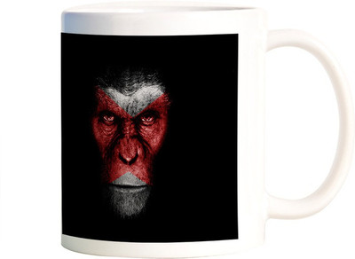 

Rangeele Inkers Rise Of the Apes Ceramic Mug(300 ml), Multicolor