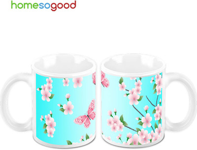 45% OFF on Homesogood Ceautiful Fying Butterflies (Pack Of 2) Ceramic Mug(325 ml, Pack of 2) 45% OFF on Homesogood Ceautiful Fying Butterflies (Pack Of 2) Ceramic Mug(325 ml, Pack of 2)