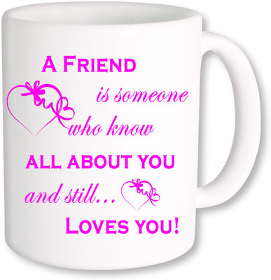 

PhotogiftsIndia Happy Friendship Day 045 Ceramic Mug(350 ml), Multicolor