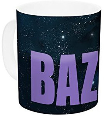 

Kess InHouse InHouse KESS Original Bazinga Purple Space Ceramic Coffee, 11 oz, Multicolor Ceramic Mug(60 ml)