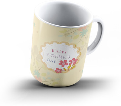 

Ucard Mothers Day446 Bone China, Ceramic, Porcelain Mug(325 ml), Multicolor