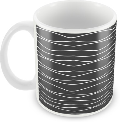 Posterboy Waves Ceramic Mug(350 ml), Multicolor