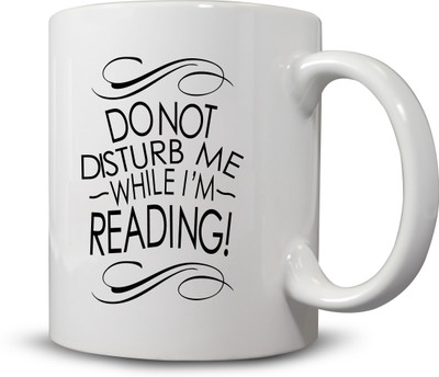 

Ackme Design Don't Disturb Ceramic Mug(325 ml), Black;white