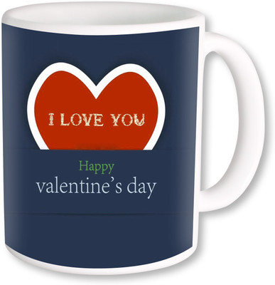 

Heyworlds happy valentine day gifts 29 Ceramic Mug(325 ml), Multicolor