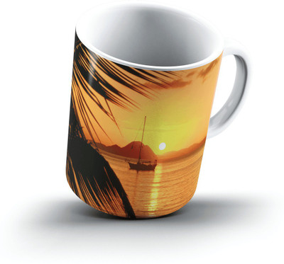 

Ucard Vacation Memories Looking Towards St Thomas US Virgin Islands2695 Bone China, Ceramic, Porcelain Mug(325 ml), Multicolor