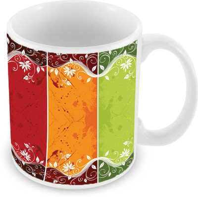 

Sleep Nature's SN-MG-1084 Ceramic Mug(350 ml), Multicolor