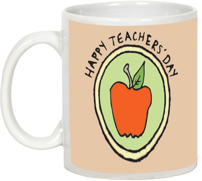 

AllUPrints Angelic Teacher Ceramic Mug(325 ml), White