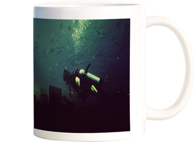 

Rangeele Inkers May be I Am just A dreamer Ceramic Mug(300 ml), Multicolor