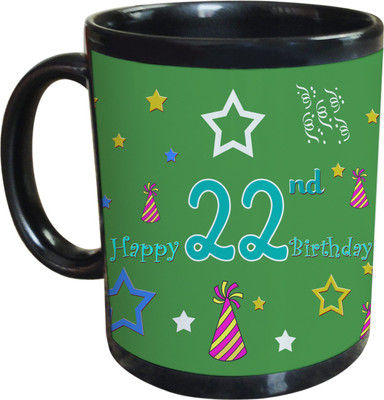 66% OFF on SajawatHomes 22nd Happy Birthday Coffee Ceramic Coffee Mug(350 ml) 66% OFF on SajawatHomes 22nd Happy Birthday Coffee Ceramic Coffee Mug(350 ml)