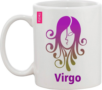 

Ashvah Virgo Ceramic Mug(350 ml), Multicolor