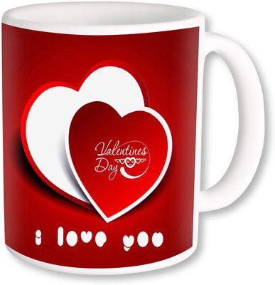 

Heyworlds happy valentine day gifts 01 Ceramic Mug(325 ml), Multicolor