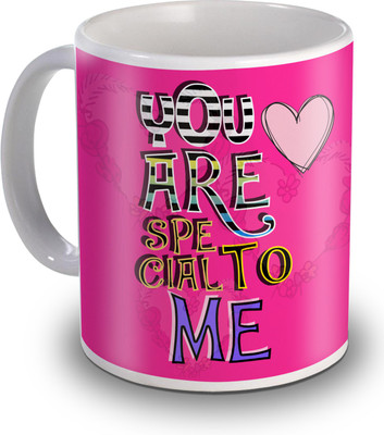 SKY TRENDS You Are Special To Me Gifts For Valentines's Day Ceramic Mug(350 ml) available at flipkart for Rs.234