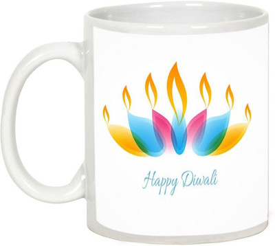 

AllUPrints Gifts For Diwali - Have A Prosperous Diwali Ceramic Mug(325 ml), White